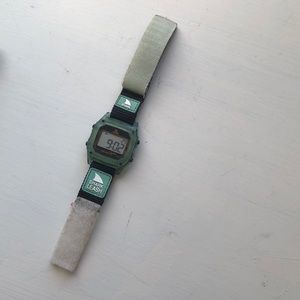 clear/ mint green shark watch